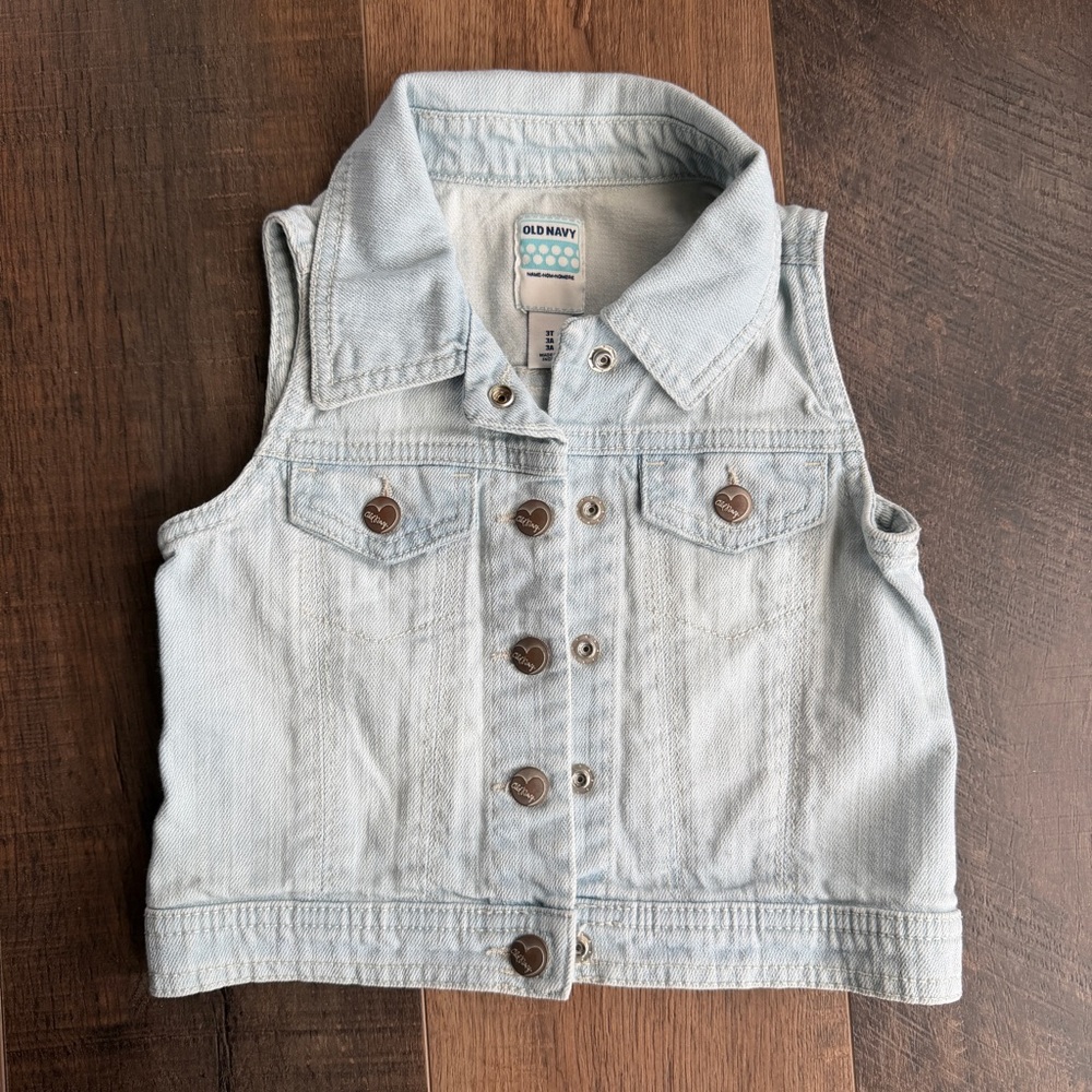Old Navy Light Blue Denim Vest for Kids